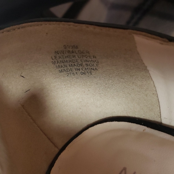 Nine West Black and Net Leather Heels - Picture 4 of 7